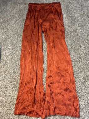 Corey Lynn Calter Rust Wide-Leg Pants